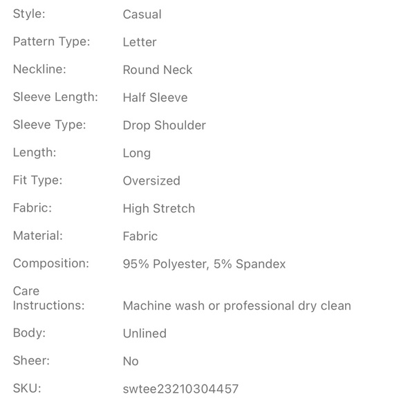 Letter Graphic Drop Shoulder Longline Tee - Picture 7 of 12